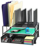 Mesh Desk Organizer with Sliding Drawer